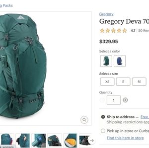 Gregory Deva 70 Pack